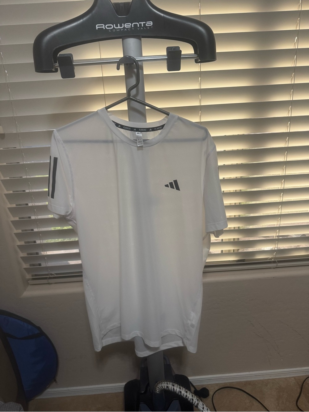 Adidas Men’s Large White Running Performance Athletic Shirt